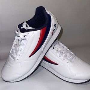 Fila 5DM00008-125 Women’s White/Red/Blue Synthetic Sneakers Shoes US Size 9.5
